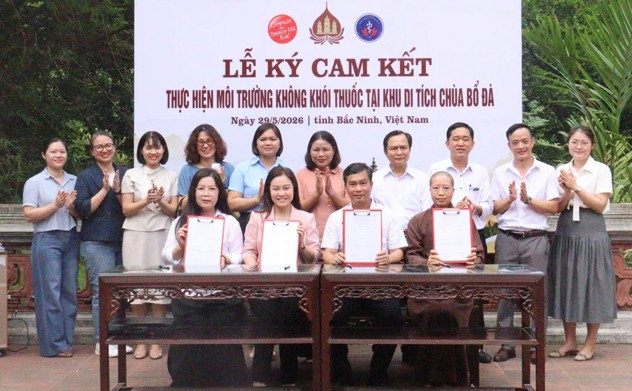 Lan tỏa mô hình không khói thuốc tại Di tích quốc gia đặc biệt chùa Bổ Đà